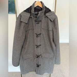 Zara Men's Gray Wool Coat